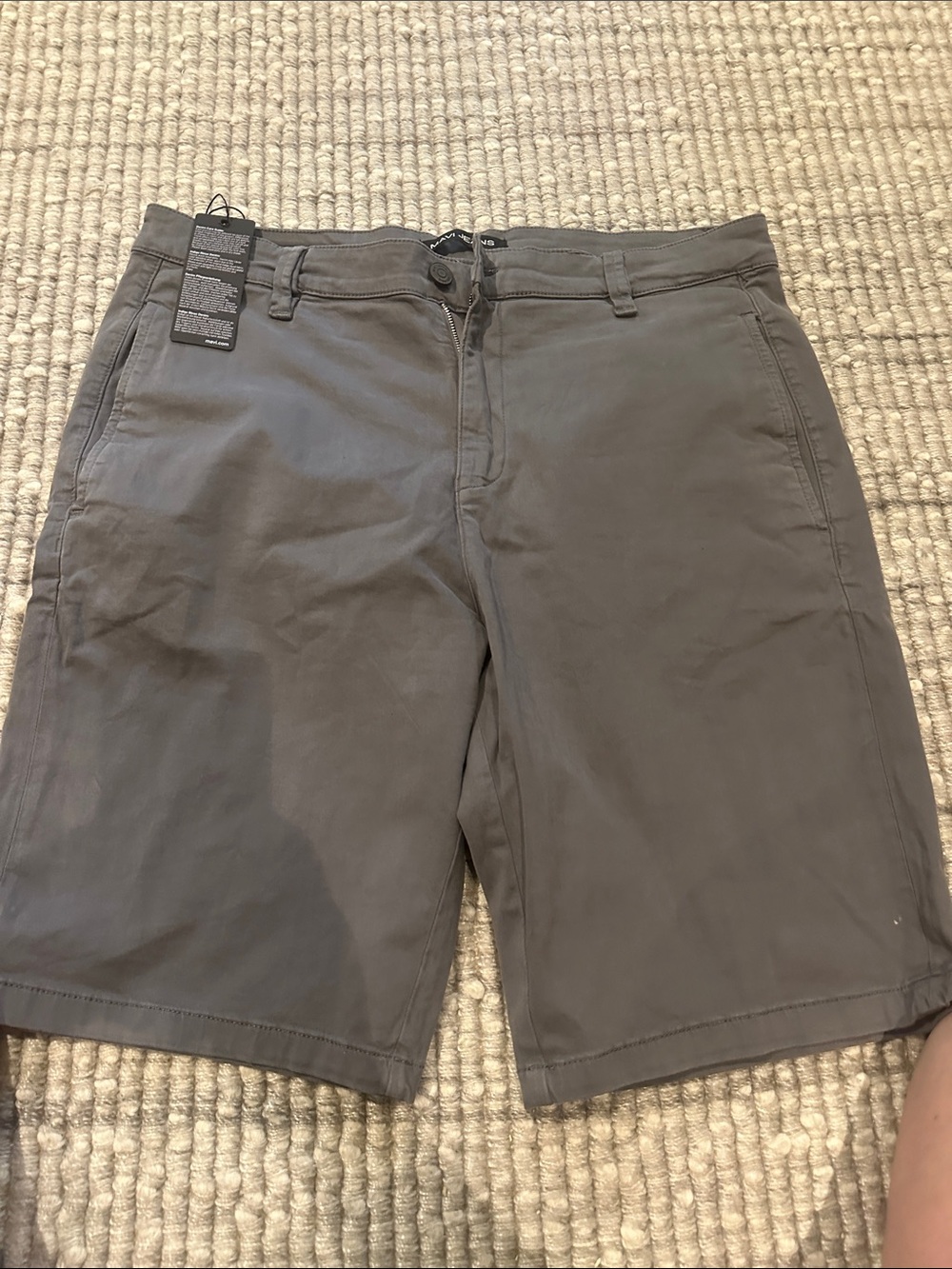 Mavi Men's Gray Flat Front Chino Shorts